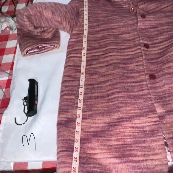 Womens XINVIGE Tweed Drapey BLAZER Jacket Pink SIZE XL PETITE, CASUAL STYLE. - Picture 5 of 13